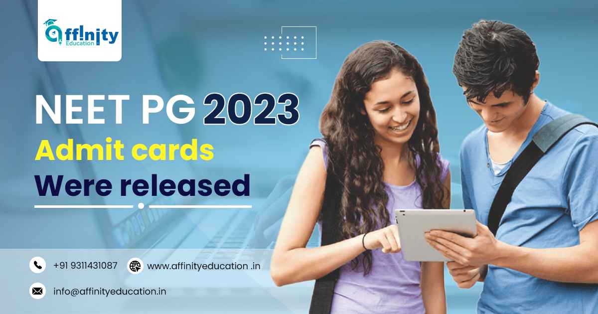 NEET PG 2023 admit cards were released